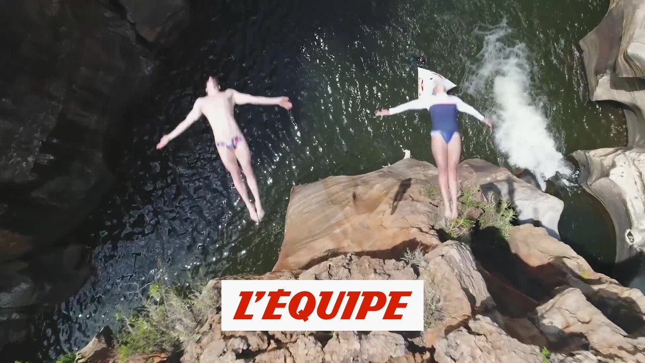 Gary Hunt et Rhiannan Iffland en préparation en Afrique du Sud - Adrénaline - Plongeon extrême