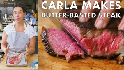 Carla Makes Butter-Basted Steak with Fennel Salad