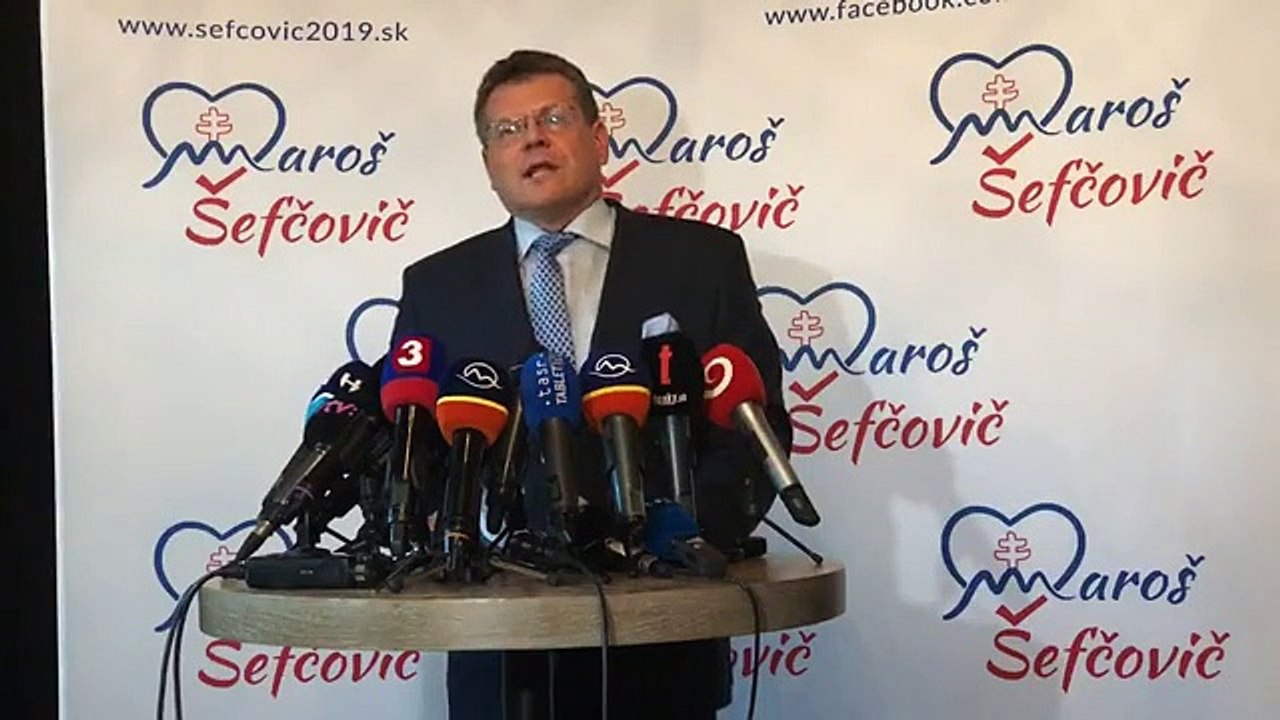 ZÁZNAM: Tlačová konferencia kandidáta na prezidenta M. Šefčoviča