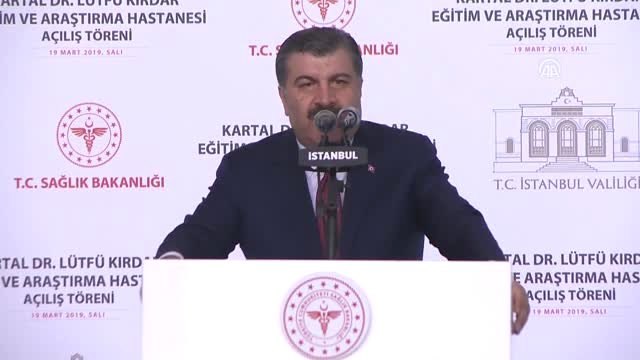 Koca: (Kartal Dr. Lütfü Kırdar Eğitim ve Araştırma Hastanesi) Bundan Böyle Buranın Adı Kartal...