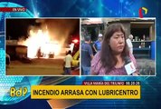 VMT: incendio reduce a cenizas puesto de auxilio mecánico