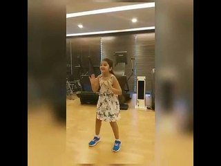 mahesh babu's daughter sitara cute dance on bahubali song video
