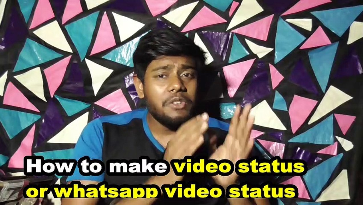 How to create any Video status latest 2019 in English.