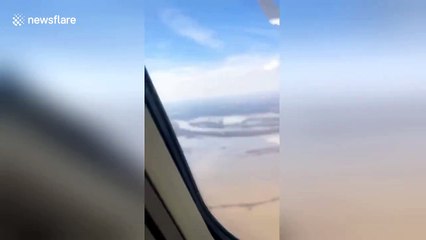 Multi-level highway swallowed by Nebraska flooding