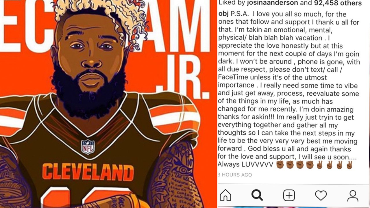 Odell Beckham Jr Goes “DARK” On Social Media After INTENSE Pressure From Cleveland Browns Fans!