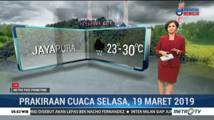 Prakiraan Cuaca: Selasa, 19 Maret 2019