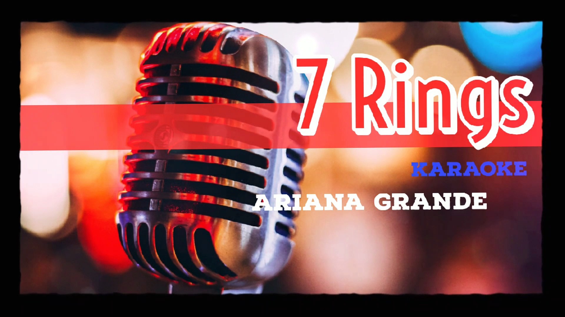 rib kooi Ontdek 7 Rings - Ariana Grande (Karaoke) - video Dailymotion