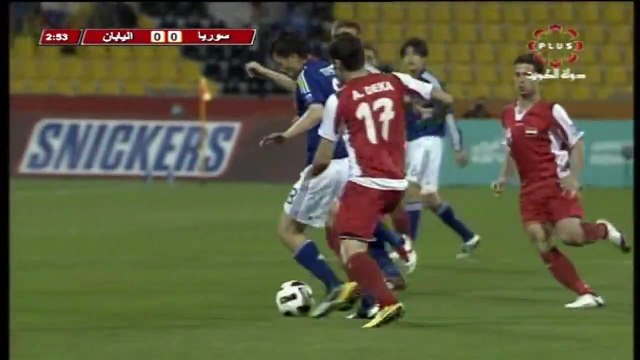 الشوط الاول مباراة اليابان و سوريا 2-1 كاس اسيا 2011