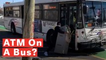Watch: Comedian Tries To Lug A Whole ATM Machine Onto NJ Transit Bus And Goes Viral