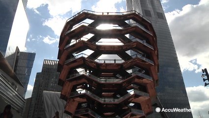 A new art piece in New York City is drawing people outdoors