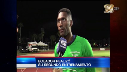 Ecuador realizó segundo entrenamiento