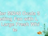 Hunter 59240 Ocala 52 Ceiling Fan with Light Large Fresh White