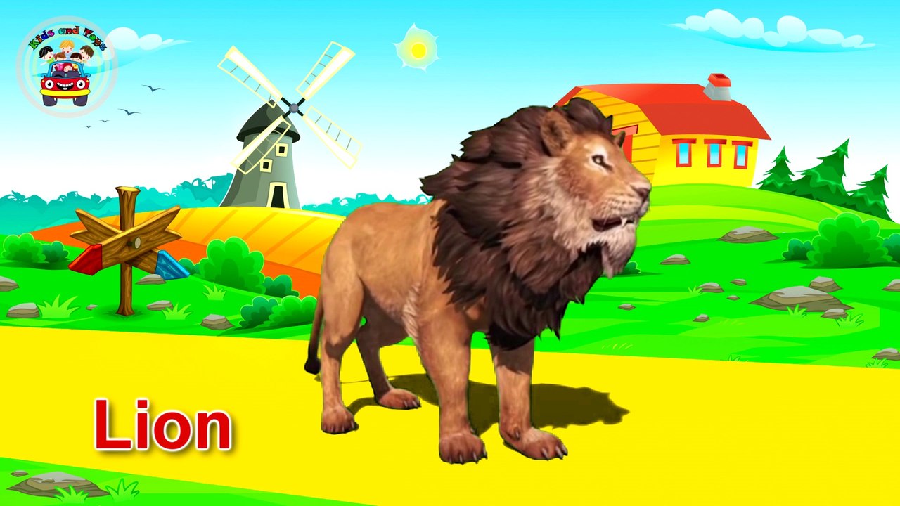 Learning Wild Animals Names and Sounds for kids - Kids And Toys - video ...