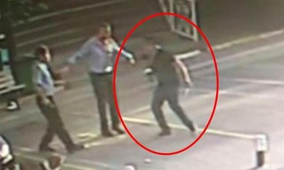 Hastanede bıçaklı dehşet kamerada