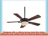 MinkaAire F702VB Volterra 52 Ceiling Fan Volterra Bronze Finish with Natural Walnut