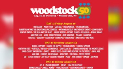 Jay-Z, Santana y The Killers actuarán en el 50 aniversario de Woodstock