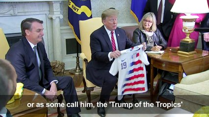 Trump touts US-Brazilian ties in meeting with Bolsonaro