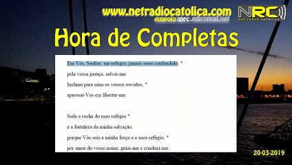 Liturgia das Horas: Completas de QUARTA-FEIRA