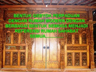 Menarik Rumah Gebyok Klasik dan Elegan Dipadukan dengan Rumah Modern