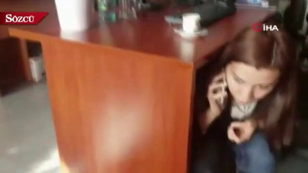 İzmir'deki deprem anından ilk görüntüler