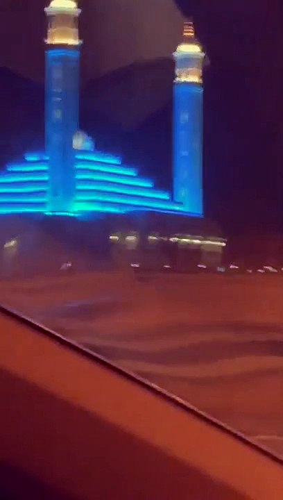 Blue mosque on route from abu dhabi to dubai