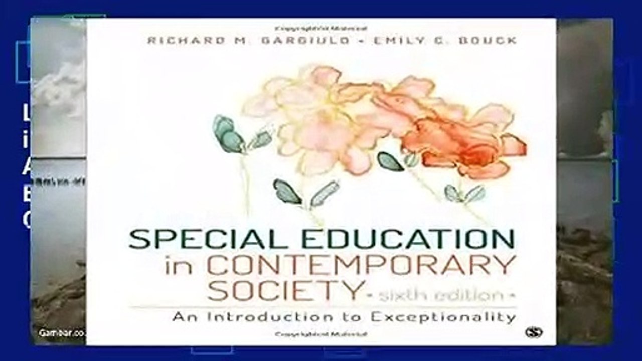 Library  Special Education in Contemporary Society: An Introduction to Exceptionality - Emily C.