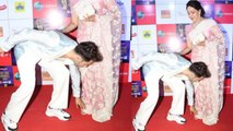 Varun Dhawan touches FEET of Hema Malini in front of media at Zee Cine Awards; Must watch | Boldsky