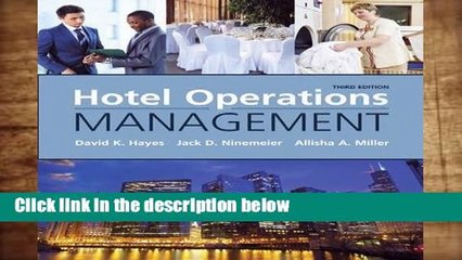 Popular Hotel Operations Management - David K. Hayes