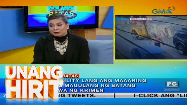 Unang Hirit: Kapuso sa Batas: Mga batang nakasunog ng dalawang pedicab sa Makati, may pananagutan ba?