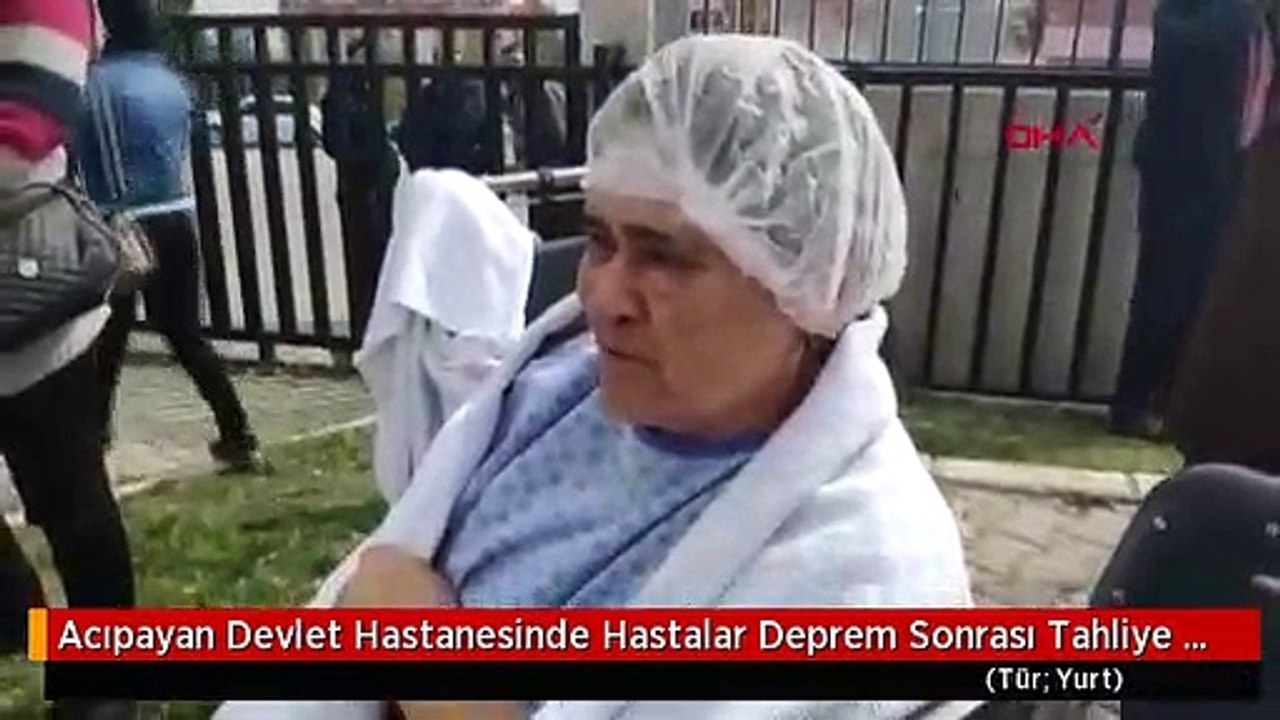 Acıpayan Devlet Hastanesinde Hastalar Deprem Sonrası Tahliye Edildi-2