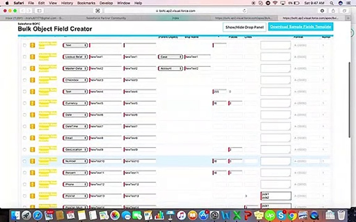 Create Multiple Custom Fields in few steps - BOFC