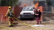 Un homme rentre dans sa maison en feu pour sauver son chien