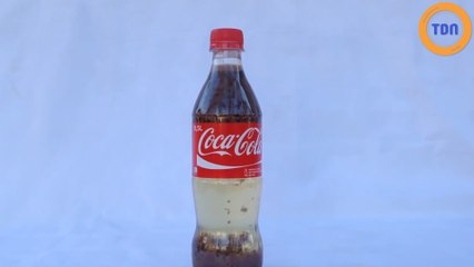 Une réaction inattendue : du Coca-Cola et du lait !