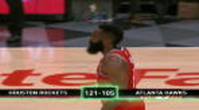 Harden sets more records as Rockets blast past Hawks