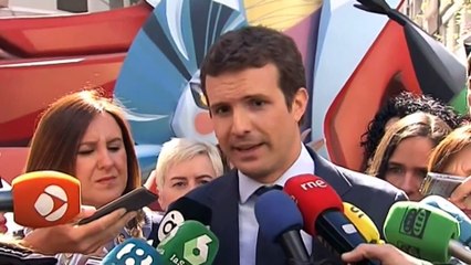 Casado critica que Torra fuera a la Moncloa con un lazo amarillo