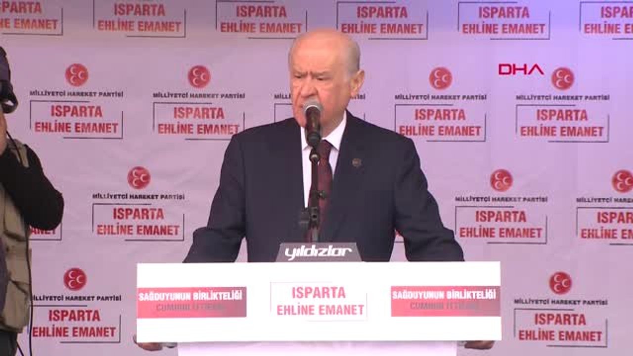 MHP Lideri Bahçeli Isparta Mitinginde Konuştu- Tamamı Ftp'de