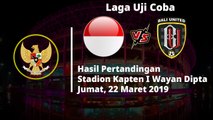 Hasil Laga Uji Coba Timnas Indonesia Vs Bali United, Pasukan Simon McMenemy harus Puas Berbagi Angka