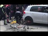 Report TV - Aksident në Vlorë/ Biçikleta përplaset nga një automjet, rëndë drejtuesi i saj