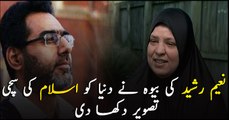Naeem Rashid's wife paints true picture of Islam in front of world