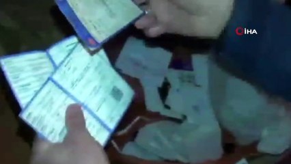 Çete liderinin evinde duvara çizili resim polis hayrete düşürdü