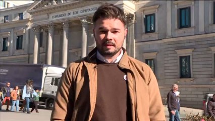 Rufián: "Un lacito amarillo no te hace independentista, te hace demócrata"