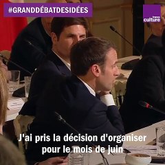 GrandDébatDesIdées : Benjamin Stora et Emmanuel Macron