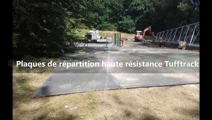 Plaque de répartition haute résistance Tufftrack - Chantier TSPS à Libercourt (62)