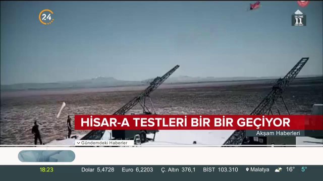Hava savunma füze sistemi Hisar-A önemli testi geçti