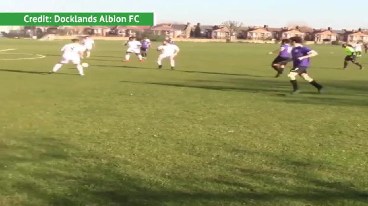 Does Bergkamp play for Docklands Albion?