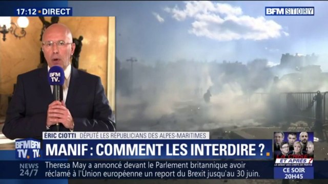 Eric Ciotti: Interdire les manifestations à un endroit, c'est garantir que les violences se développent autour