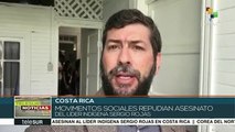 Costa Rica: mov. sociales repudian asesinato de Sergio Rojas