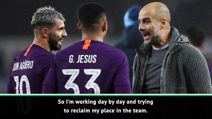 Jesus working to reclaim starting spot from Aguero at Man City