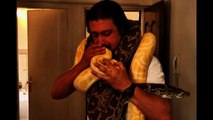 Man Shares Flat With Snakes, a Croc and a Monkey