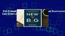 Full E-book  New to Big: How Established Businesses Can Grow Like Startups  For Kindle